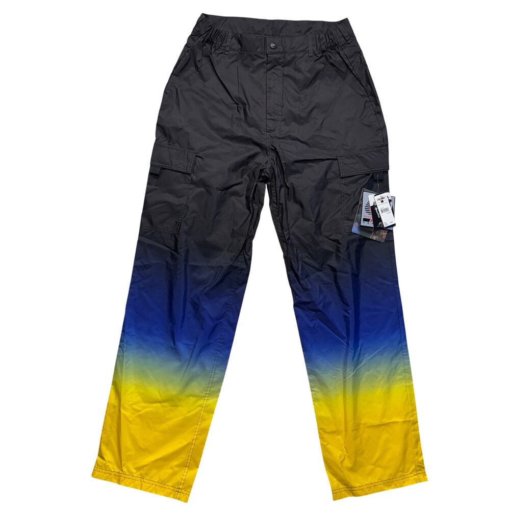 Vintage Deadstock FUBU Pants Large Gradient Baggy Track Y2K 90s Hip Hop Street